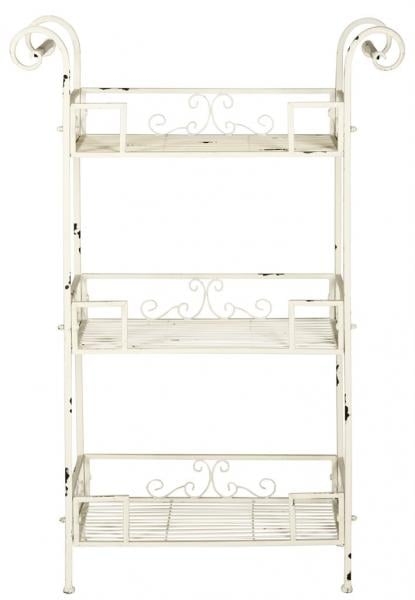 Noreen 3 Tier Shelf - Antique White - Safavieh - Image 0