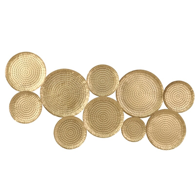 Metal Hammered Disc Wall Décor - Image 0