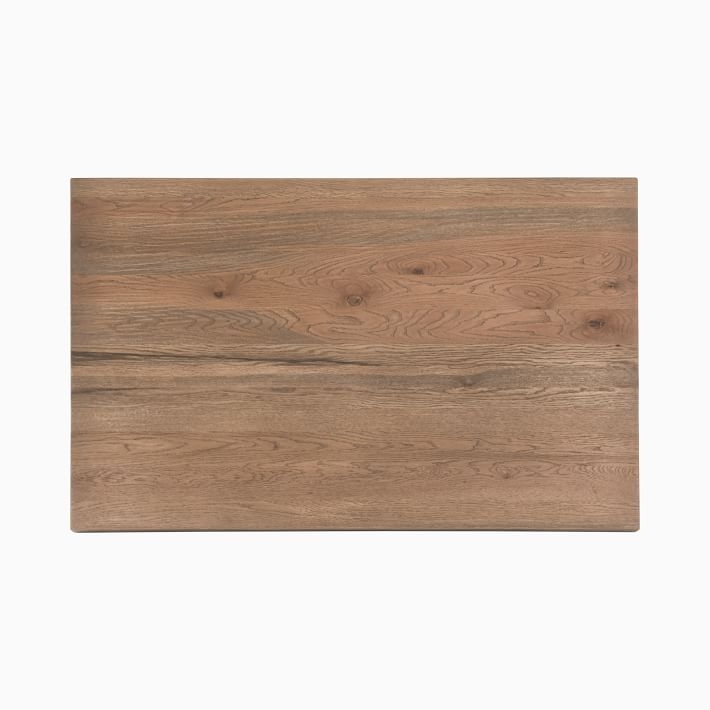 Devon Collection Rustic Oak Rectangle Coffee Table - Image 4