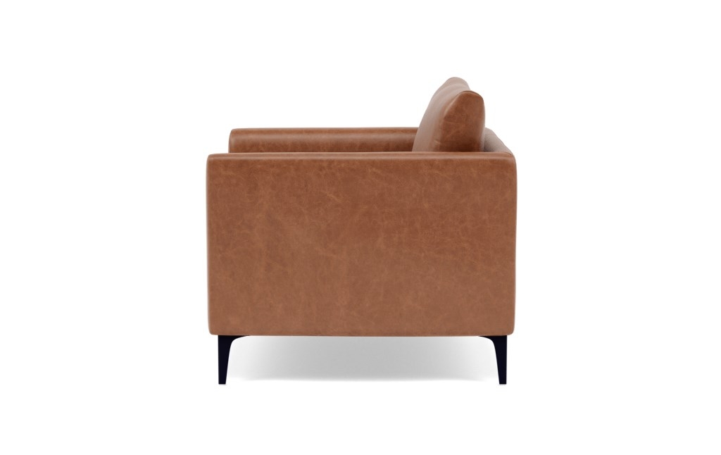Owens Leather Accent Chair - Pecan Pigment-Dyed Leather - Image 4