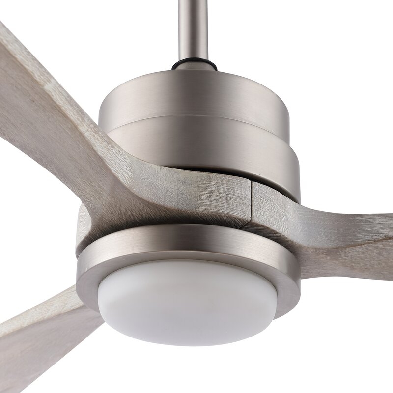 52'' Gatto 3 - Blade LED Propeller Ceiling Fan with Remote Control and Light Kit Included - Image 1