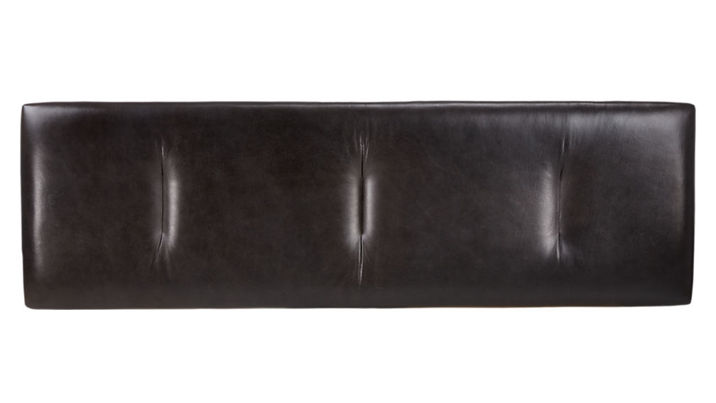 dusk leather and wood storage bench - Image 7