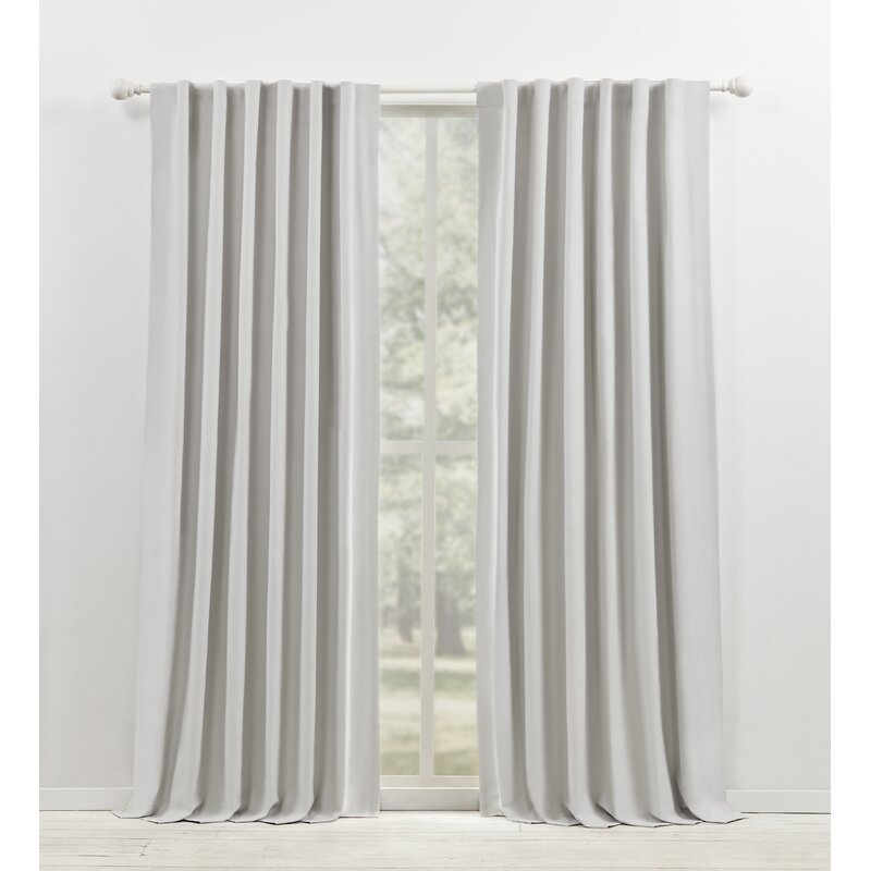 Waller Solid Blackout Thermal Rod Pocket Single Curtain Panel - Image 1