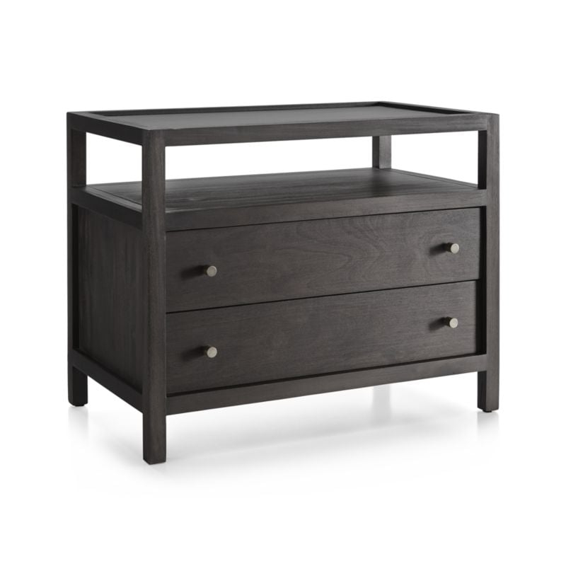Keane Solid Wood Nightstand with Power Outlet - Image 5