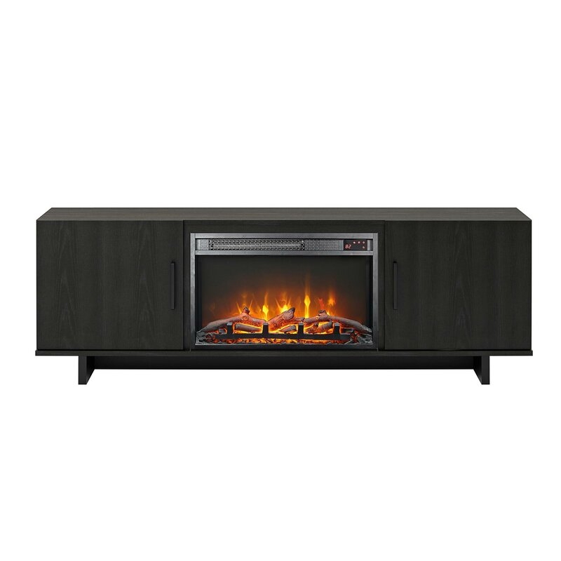 Genrich TV Stand for TVs up to 65 inches with Fireplace Included - Image 0