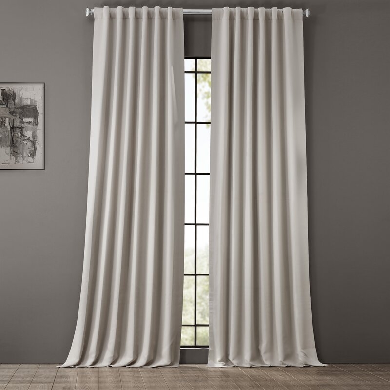 Betria Solid Color Room Darkening Rod Pocket Curtain Panels (Set of 2) - Image 0