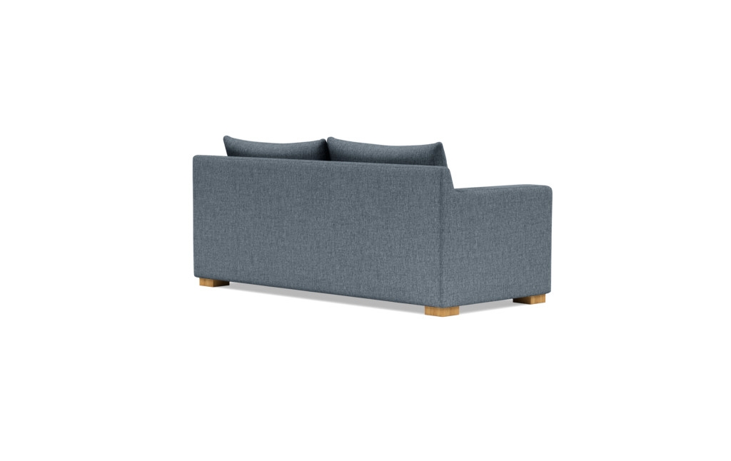 Custom Sloan Sleeper Sofa in Cross Weave Rain (Kid & Pet Friendly) with Natural Oak Block Legs - Image 2