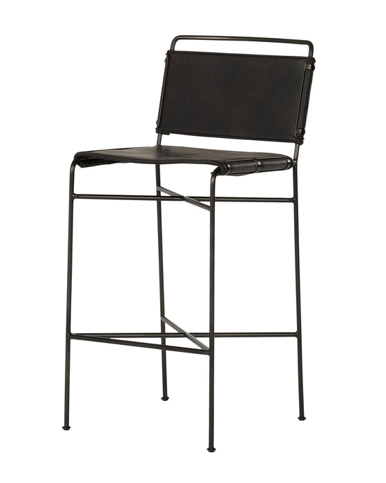 MOORE COUNTER STOOL, BLACK - Image 1