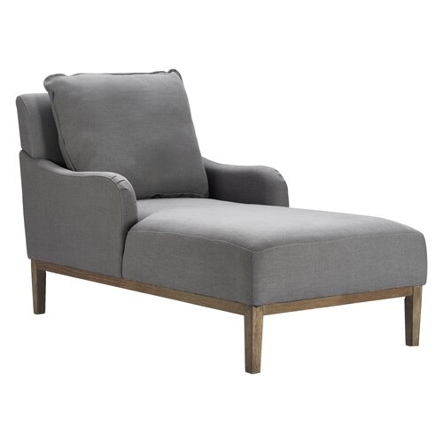Melrose Chaise Lounge, Antique Gray - Image 0