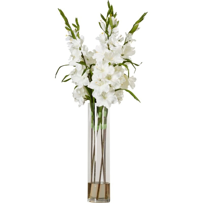 Gladiola Mixed Floral Arrangement in Vase - Image 0