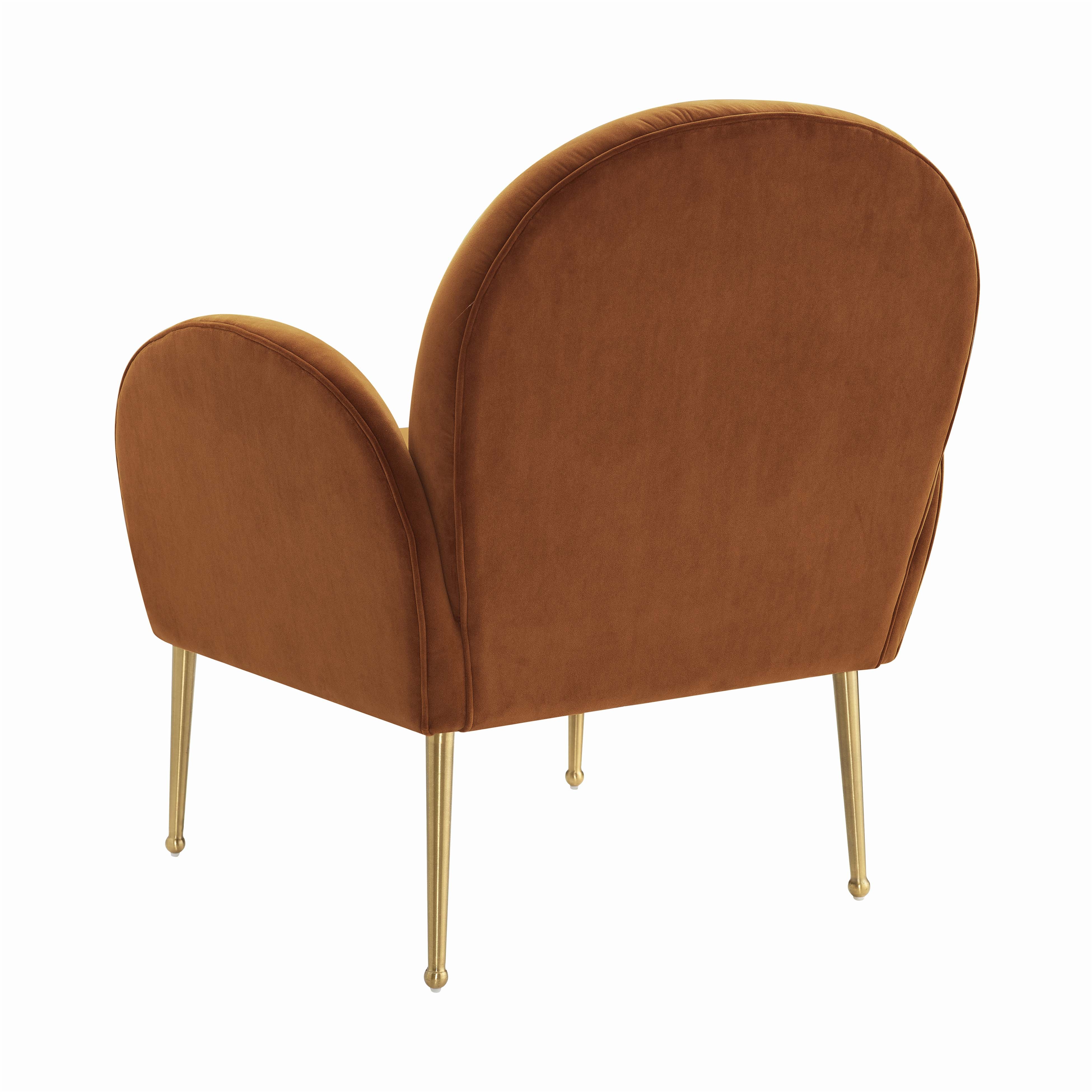 Marais Chair, Cognac Velvet - Image 3