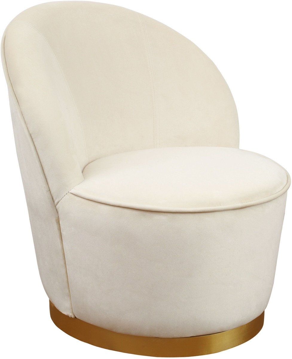 Londyn Ivory Velvet Junior Chair - Image 0