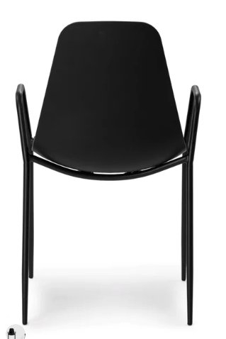 Svelti Pure Black Dining Armchair - Image 2