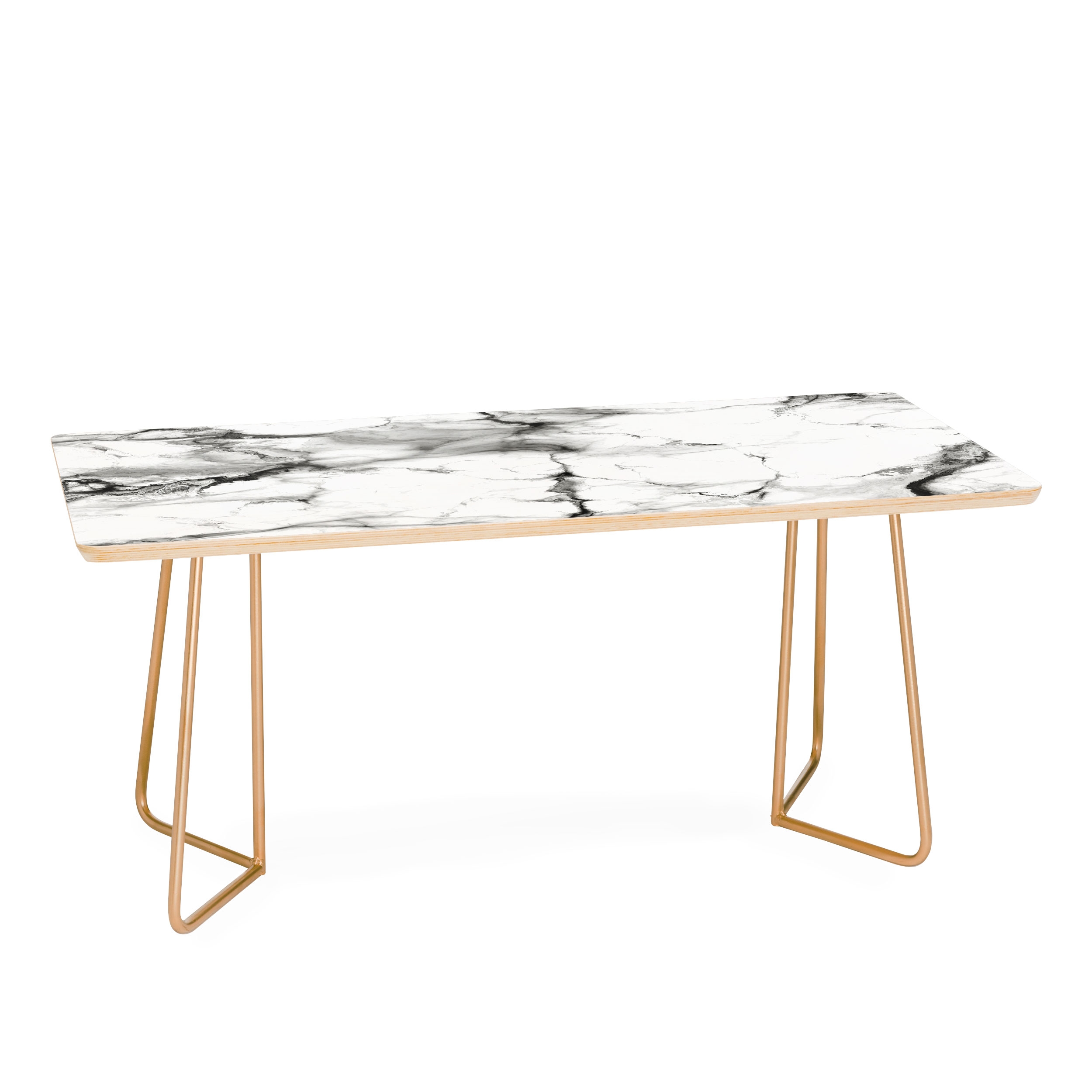 Marble by Chelsea Victoria - Coffee Table Gold Aston Legs - Image 0