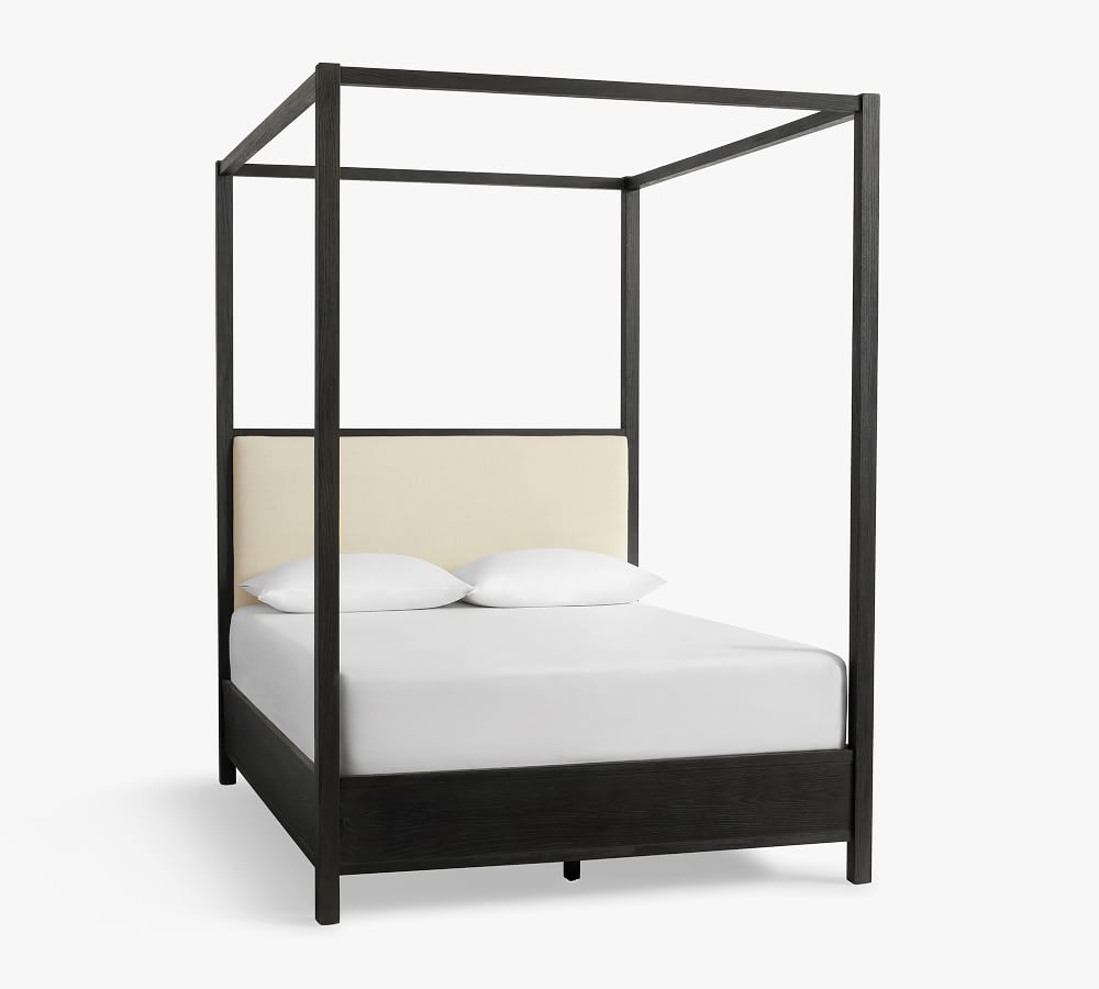 Calistoga Canopy Bed, Dusty Charcoal, King - Image 0