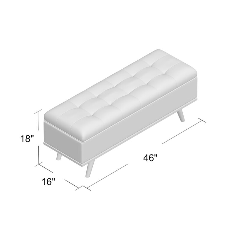 Rick Upholstered Storage Bench - Image 3