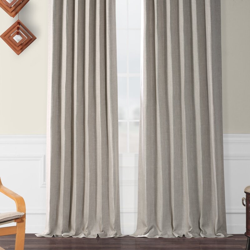 Clem Solid Max Blackout Thermal Rod Pocket Single Curtain Panel - Image 0