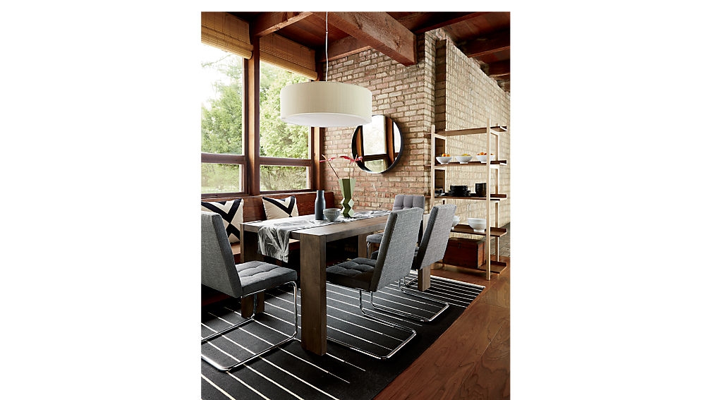 Blox Rectangular Brown Wood Dining Table 63" - Image 3