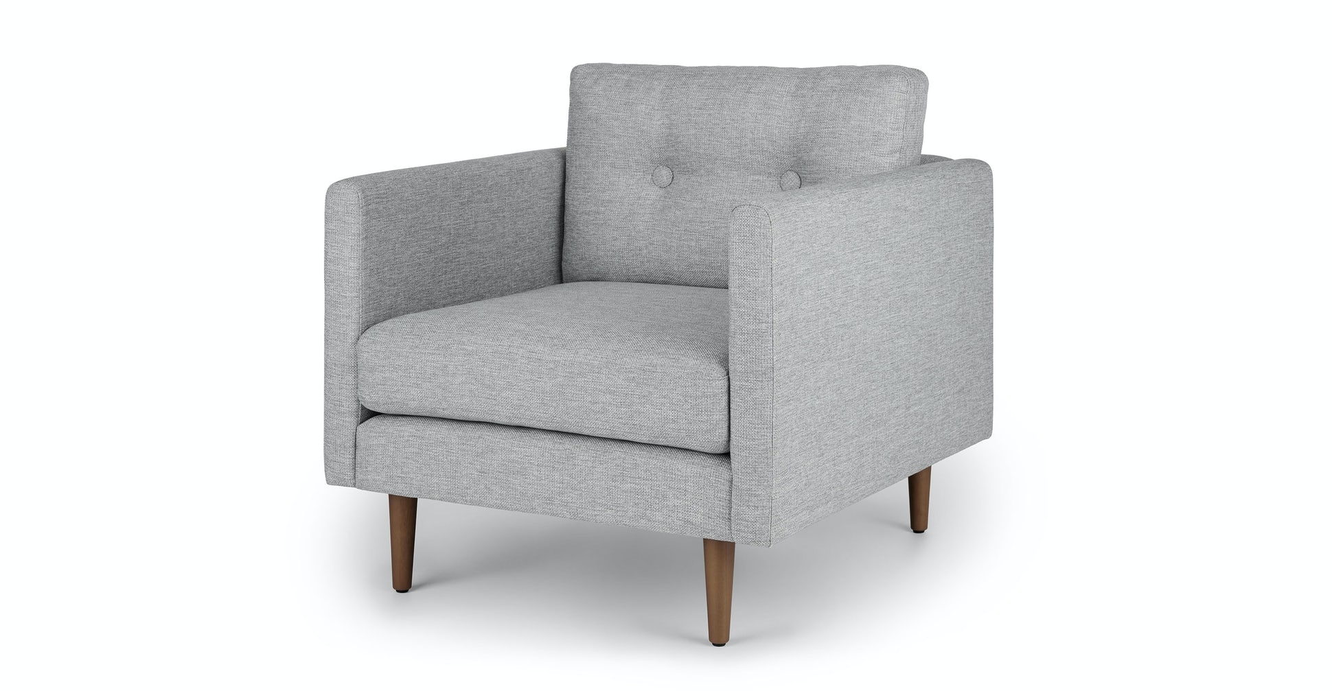Anton Winter Gray Lounge Chair - Image 4