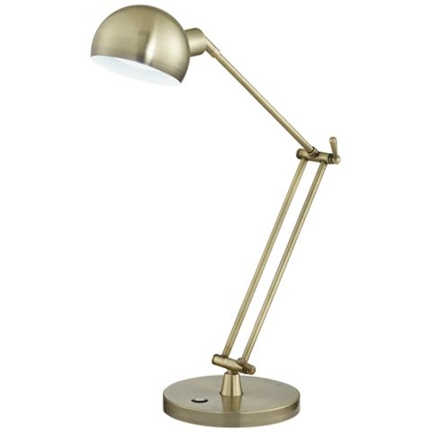 OttLite Refine LED Antique Brass Desk Lamp - Image 0