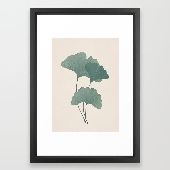 Ginko Leaves Framed Art Print - Image 0
