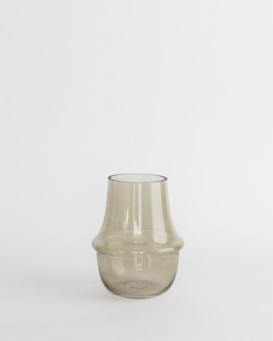 Taupe Glass Vase, Large - Image 0