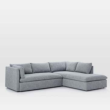 Shelter Set 1- Left Arm Sofa, Right Arm Terminal Chaise, Shelter Blue - Image 4