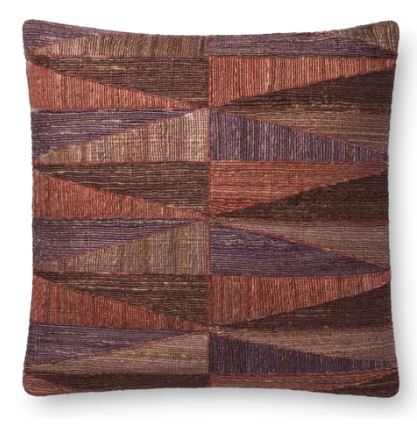 JUSTINA BLAKENEY LANY PILLOW, RED - poly insert - Image 0