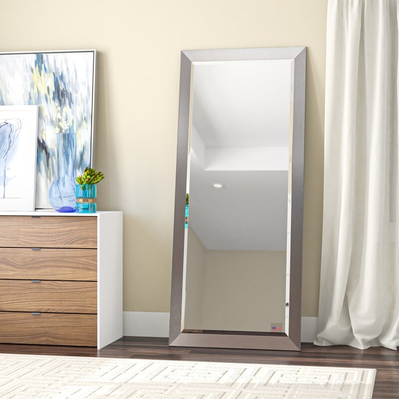 Modern and Contemporary Beveled Full Length Mirror - Image 1
