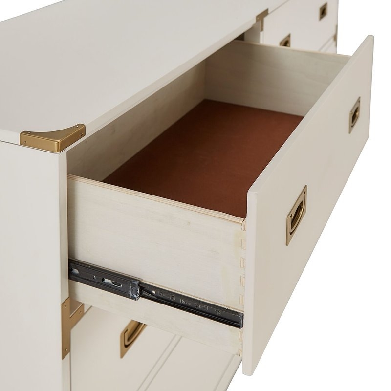Arnulfo 6 Drawer Double Dresser - White - Image 1