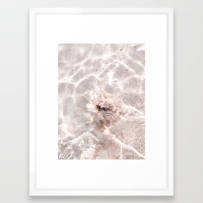 Ocean Clouds 2 Framed Art Print - Vector White, 20x26" - Image 0