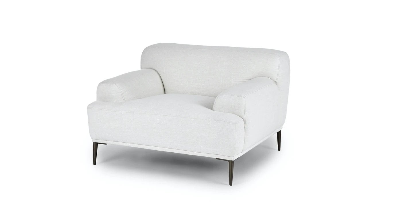 Abisko Quartz White Lounge Chair - Image 0