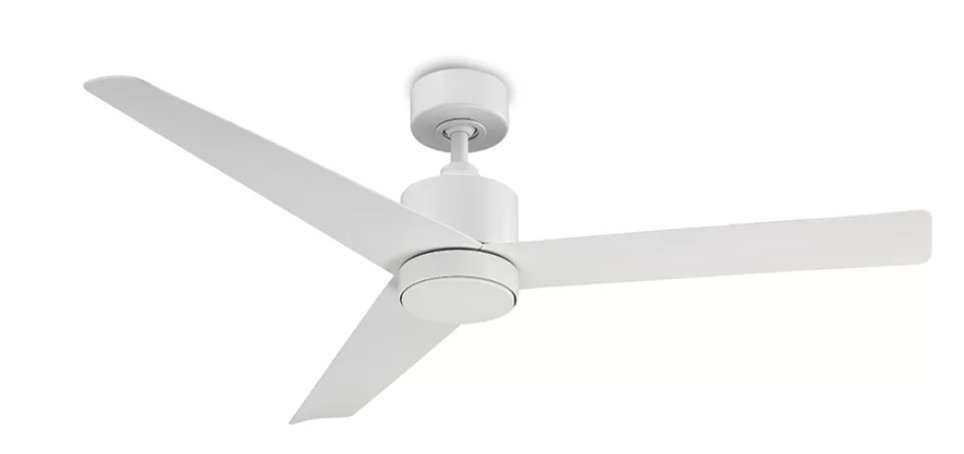 54'' Lotus 3 - Blade Outdoor LED Smart Standard Ceiling Fan with Fan Control Parts and Light Kit - Image 0