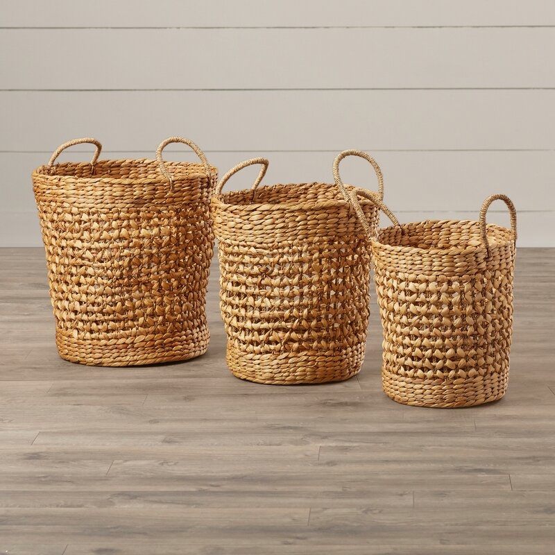 3 Piece Seagrass Basket Set - Image 1