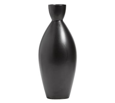 Mason Tapered Teardrop Vase, Black - Image 0