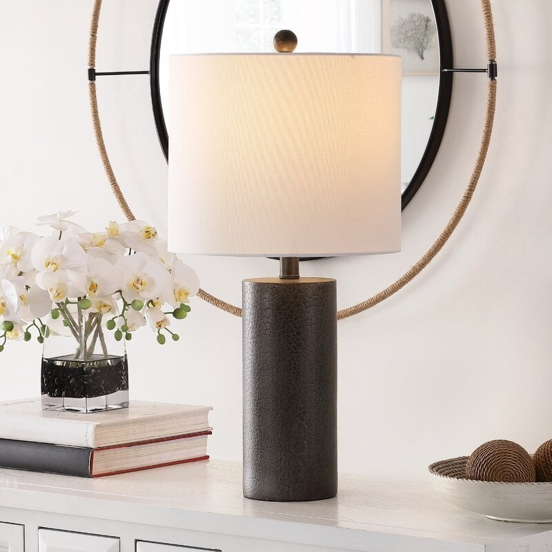 Aperture 24" Dark Gray Table Lamp - Image 1