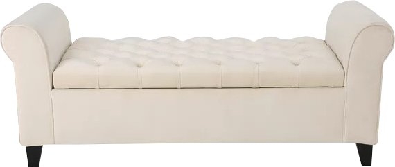 Claxton Upholstered Storage Bench - Image 0