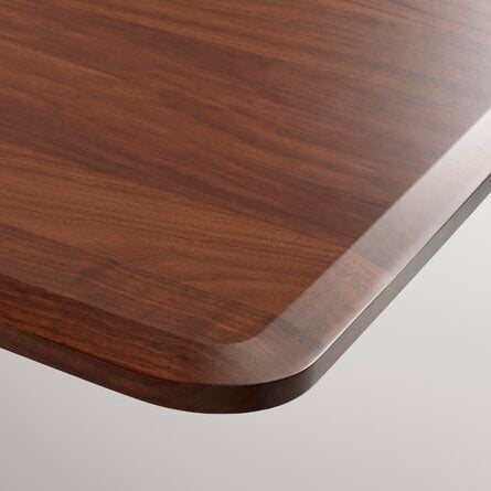 Blu Dot Keeps 100" Dining Table Color: Walnut, Size: 30" H x 77" W x 38" D - Image 2
