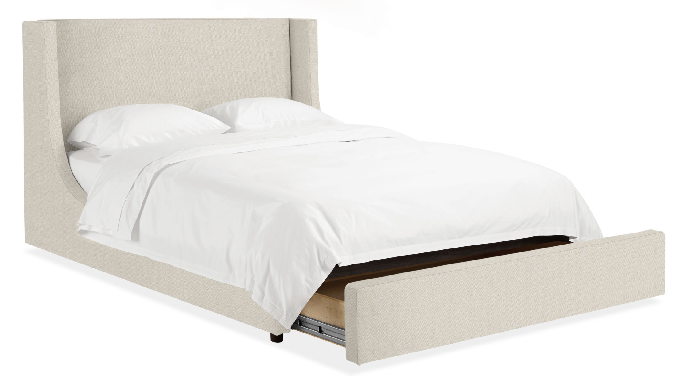 Marlo Custom Queen Storage Bed in Fabric - Image 0