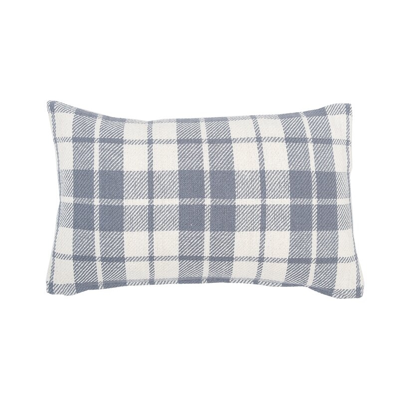 Pinheiro Plaid Cotton Lumbar Pillow - Image 0