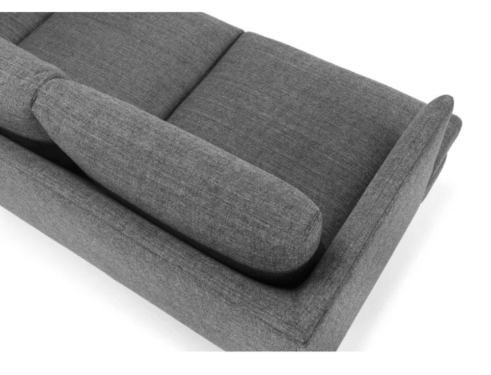 Reanna Polyester Blend 84" Recessed Arm Sofa - Image 1