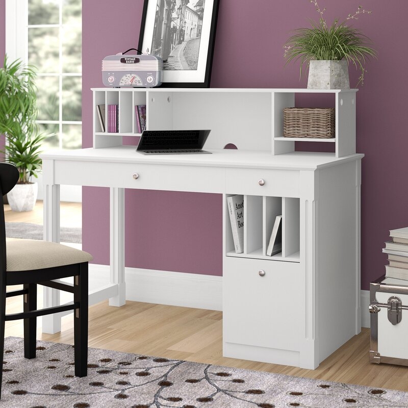 Kittitas Deluxe Computer Desk with Hutch - Image 2