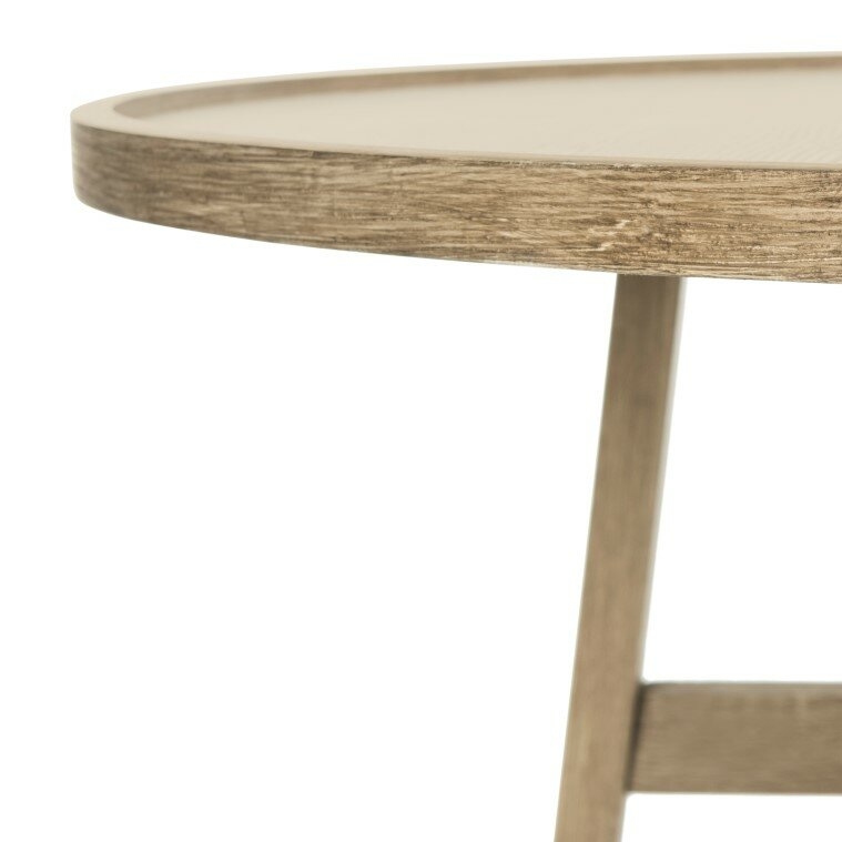3 Legs Coffee Table, Light Gray - Image 1