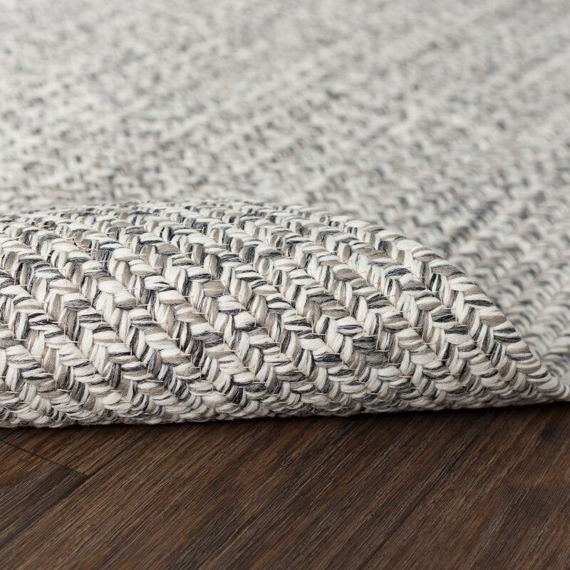 Handmade Braided Gray Indoor / Outdoor Area Rug - 8'6" x 11'6" - Image 2