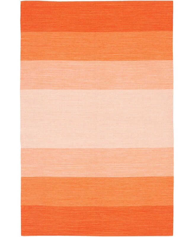 5' x 7'6" Jolie Handwoven Flatweave Cotton Orange Area Rug - Image 1