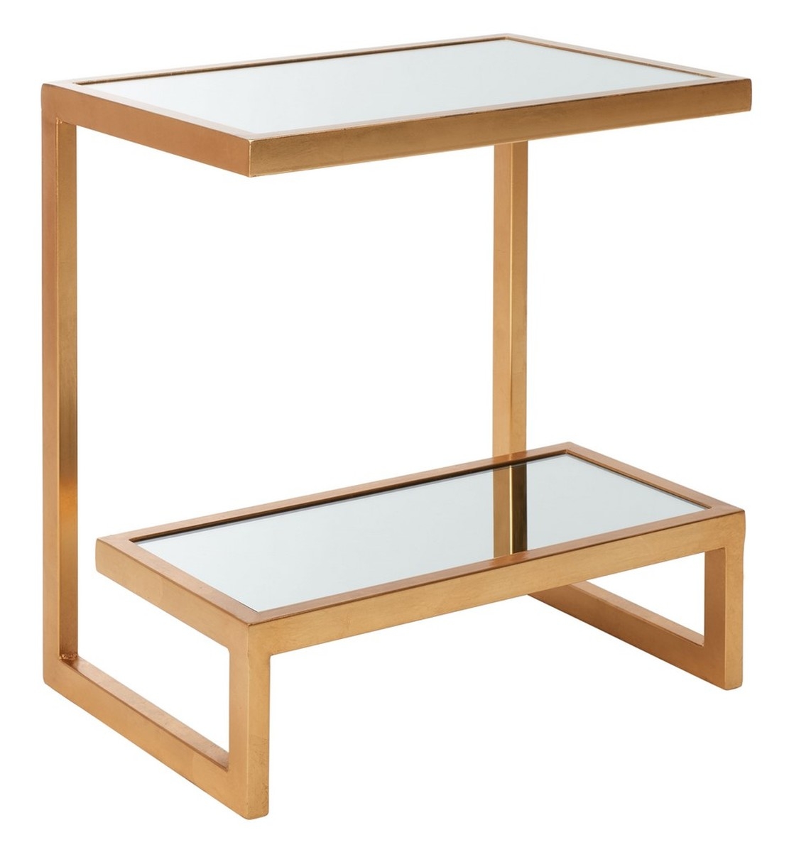 Kennedy Mirror Top Accent Table - Gold - Safavieh - Image 1