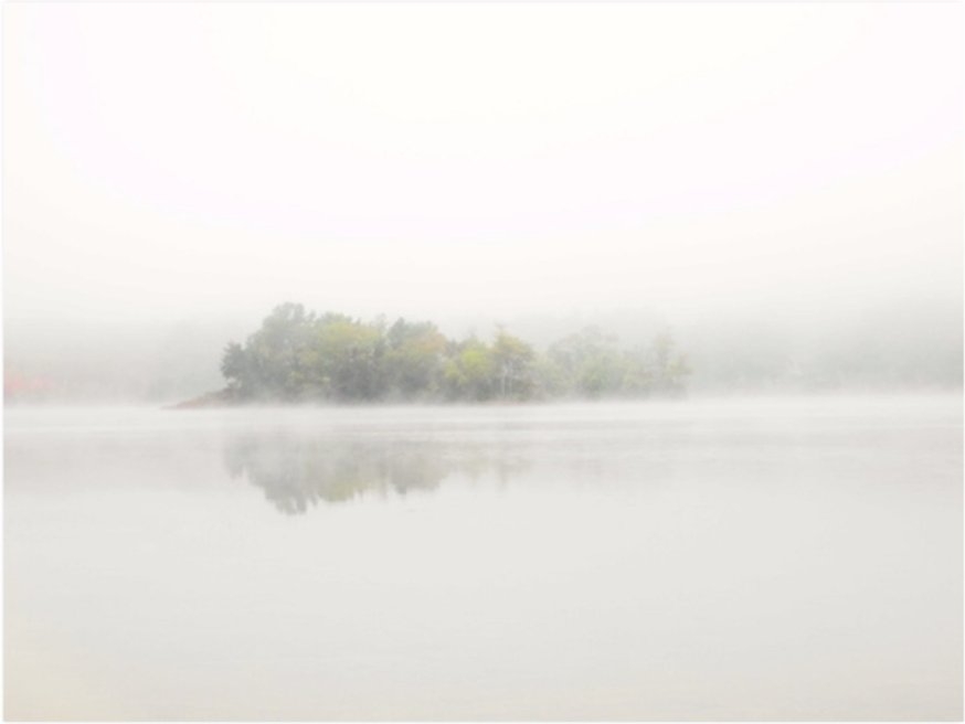 The Island-Mist White - 30 x 24, Canvas - Image 0
