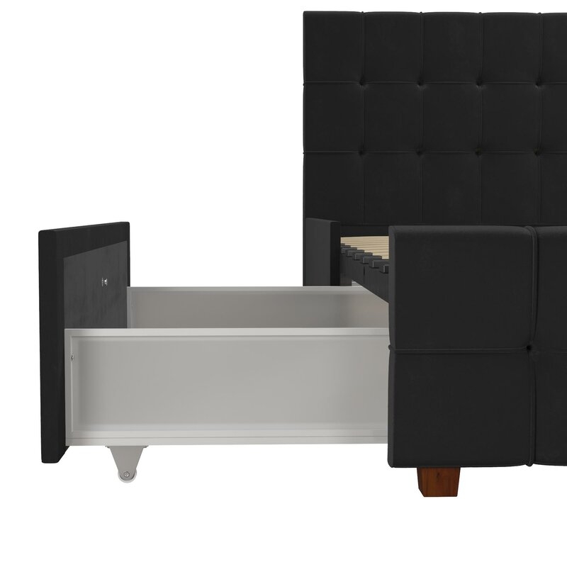 Elizabeth Upholstered Storage Platform Bed - Image 2
