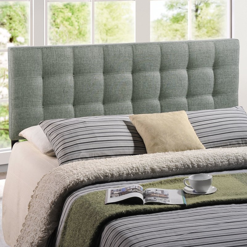 Francis Upholstered Panel Headboard - Queen Gray - Image 1