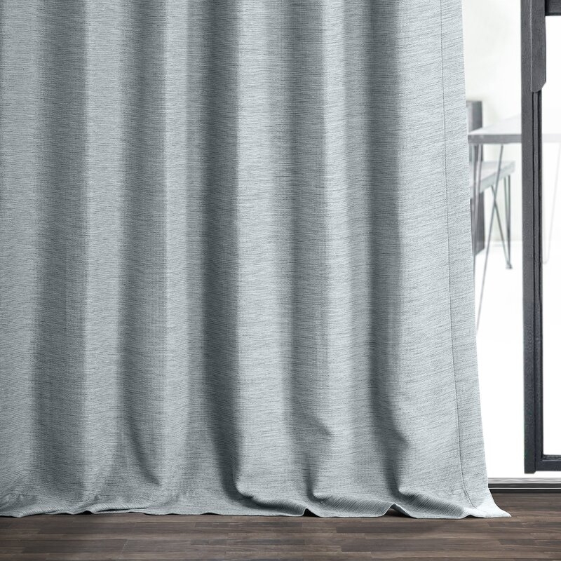 Freemansburg Room Darkening Rod Pocket Single Curtain Panel, Gulf Blue, 50" x 96" - Image 2